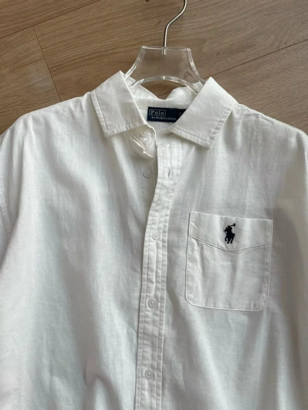 POLO RALPH LAUREN LINEN SHORT-SLEEVE SHIRT, S M L - Picture 9 of 9